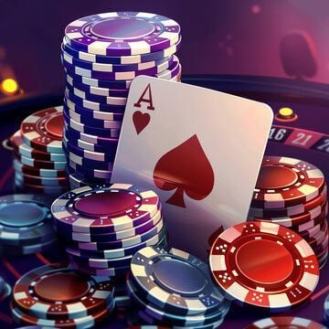 Mesin slot digital berwarna-warni di platform hiburan virtual